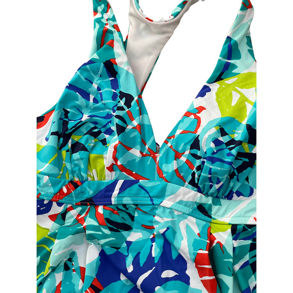 LANDS END Tankini Swim Wear 3 Piece Set Like New sz 6 - Picture 3 of 8